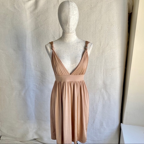 Zimmermann S M Babydoll Easy Tank Dress Tan Pink - Picture 3 of 8